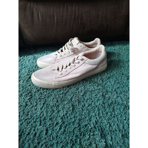 Express Men's Light Pink Suede Sneakers 11